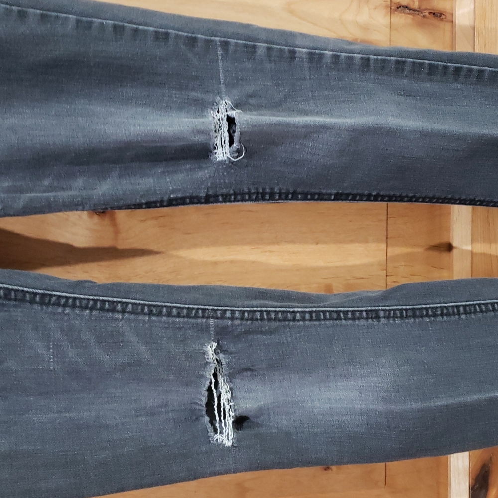 INDIGO REIN black destroyed skinny jeans - Picture 4 of 7